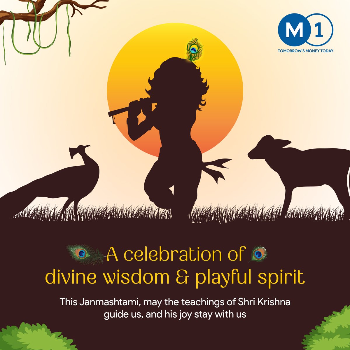 On this #Janmashtami, we reflect on the timeless wisdom of Shri Krishna; on duty, compassion, and courage in the face of challenge.

May his spirit inspire strength, balance, and joy in all we do.

#M1xchange wishes you peace and prosperity this festive season.