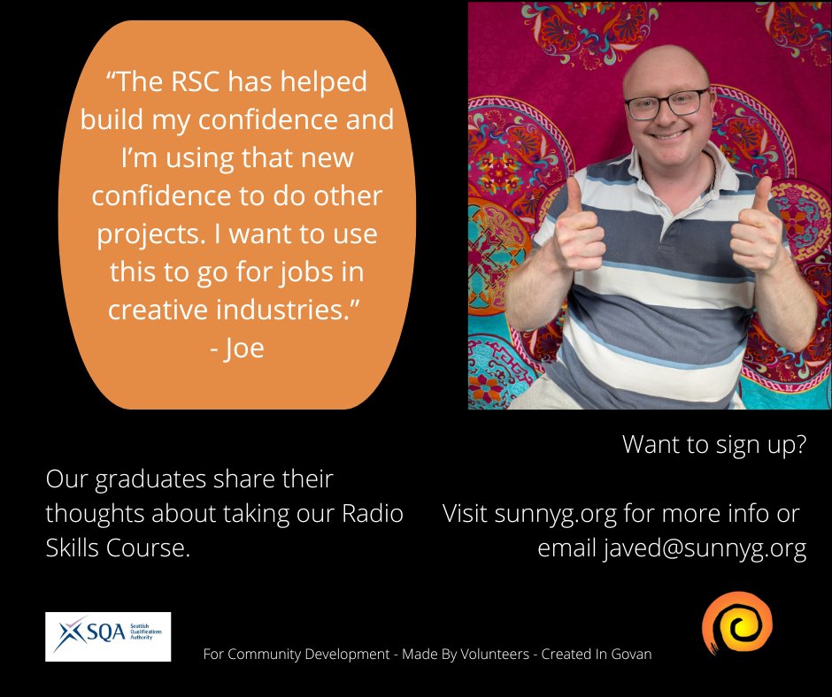 We help people find their voices.

"The RSC has helped build my confidence and I’m using that new confidence to do other projects. I want to use this to go for jobs in creative industries." - Joe

Visit sunnyg.org to find out more.