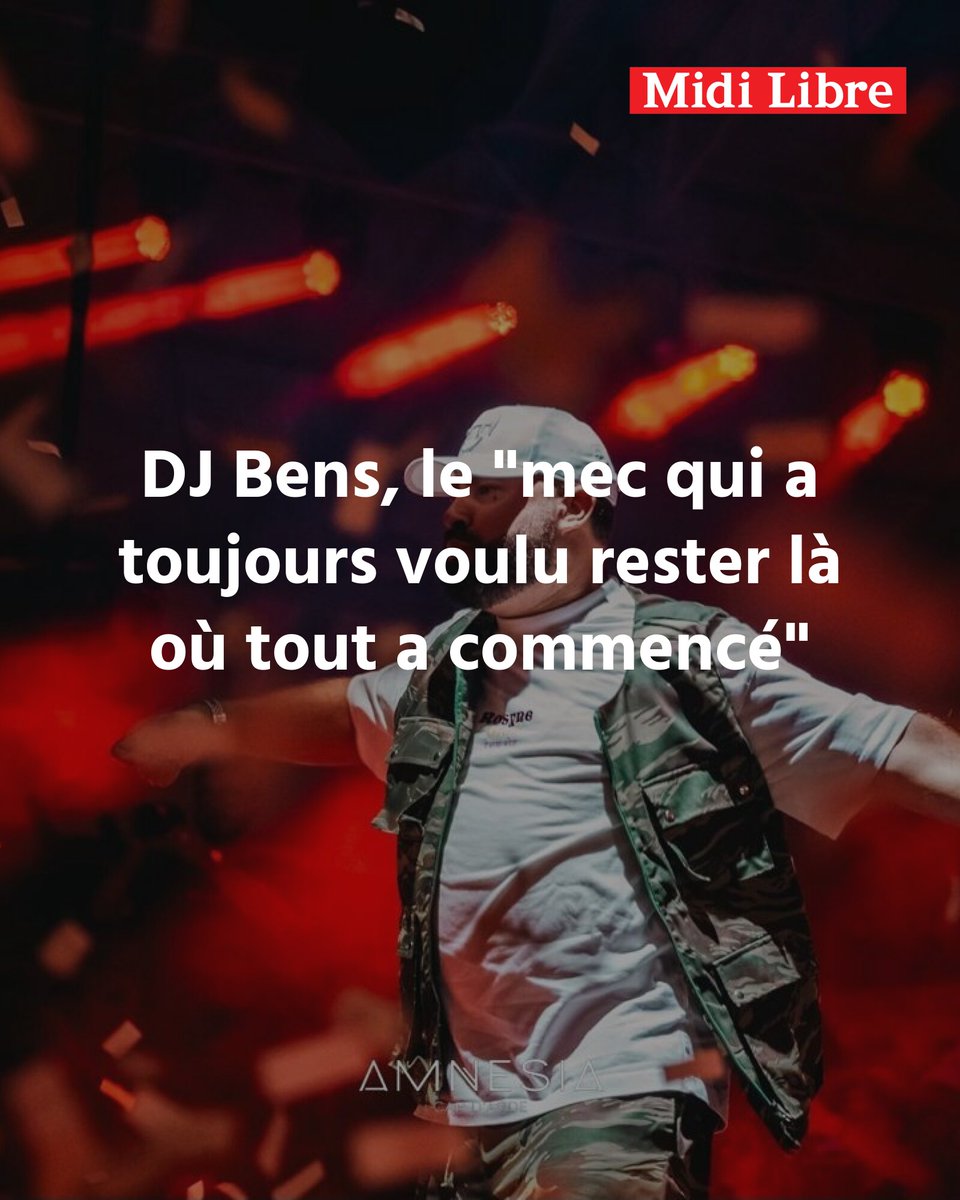 L’Amnesia, on y va (2/4) : DJ Bens, le "mec qui a toujours voulu rester là où tout a commencé"
➡️ l.midilibre.fr/h6gf