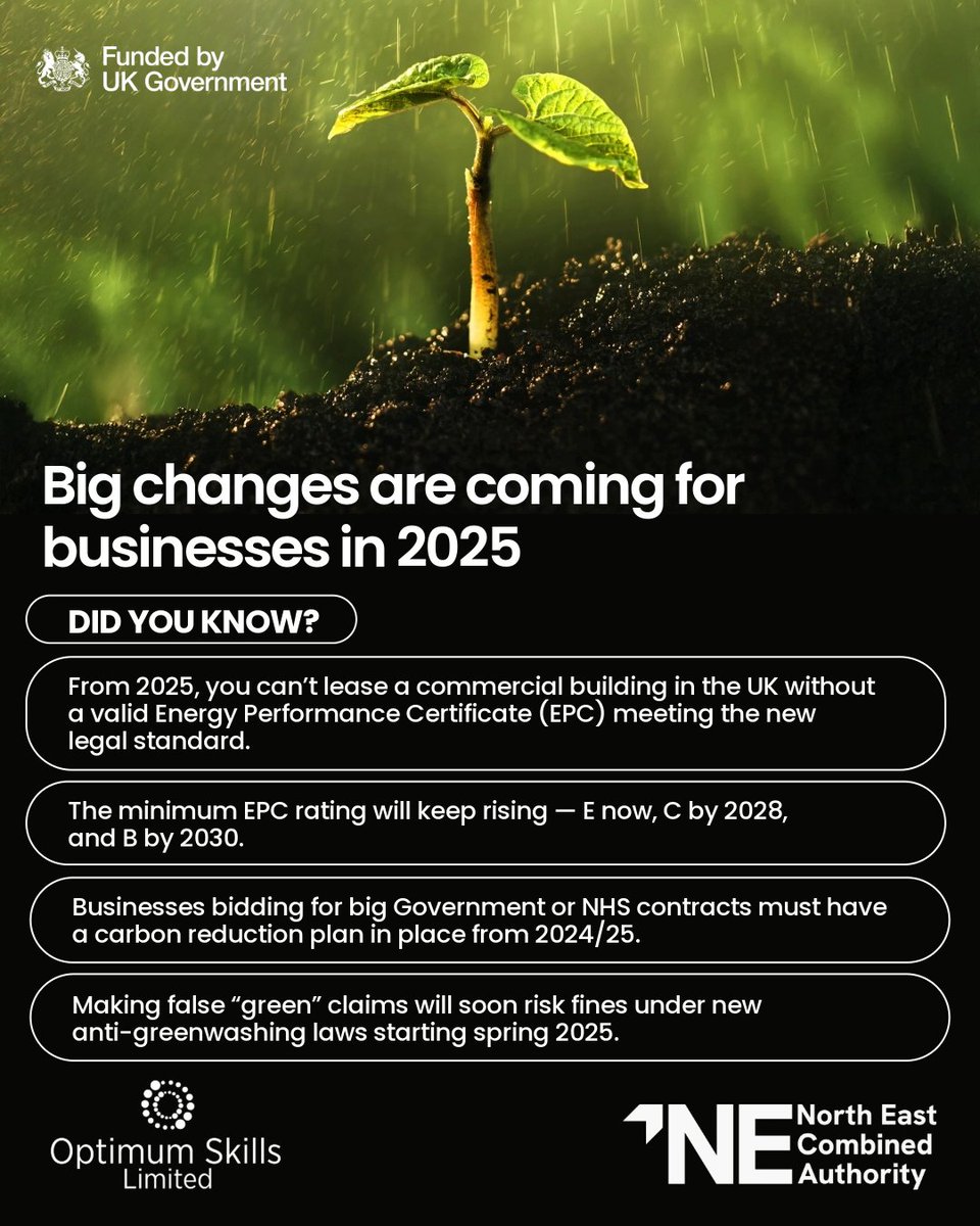 Are you ready for Net Zero rules? 

Stay ahead - our Net Zero Skills Bootcamps help you meet the rules, cut emissions, and future-proof your business.  

Read our latest blog to see what’s changing and how we can help. 
optimumskills.co.uk/2025/08/net-ze…   

#SkillsBootcamps #SkillsForLife