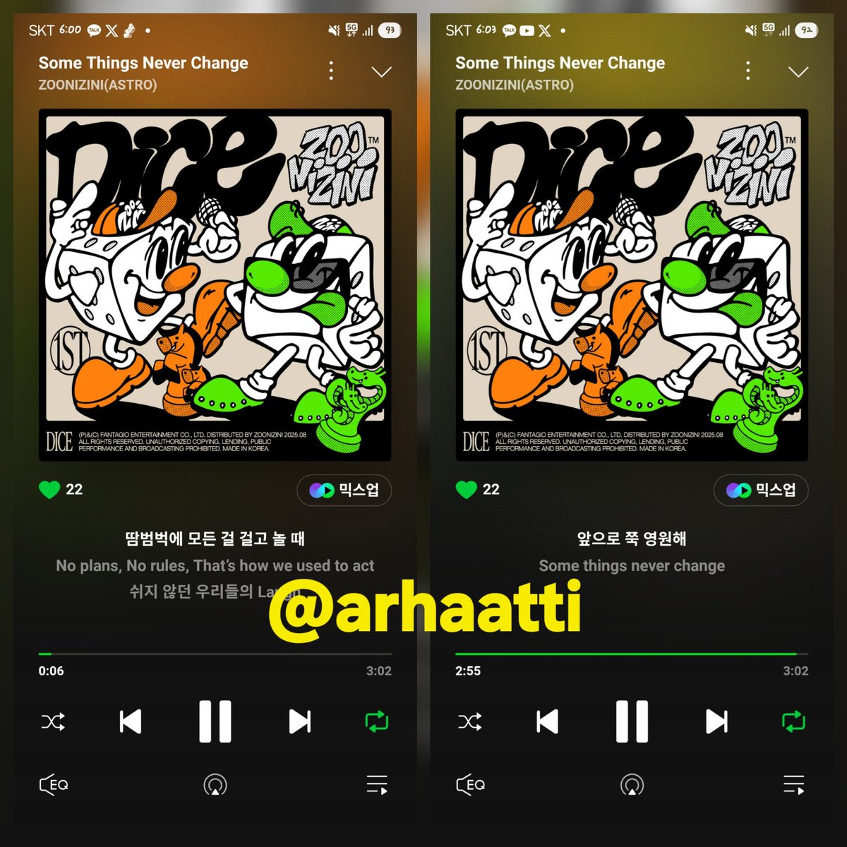 arhaatti's tweet photo. 주니지니 노래 너무 좋다 진짜~!!
데뷔 축하해❤️❤️❤️
#주니지니 #ZOONIZINI #DICE #Some_Things_Never_Change #STNC #STNC_TIME_ATTACK_EVENT https://t.co/6SwnKfOLBO