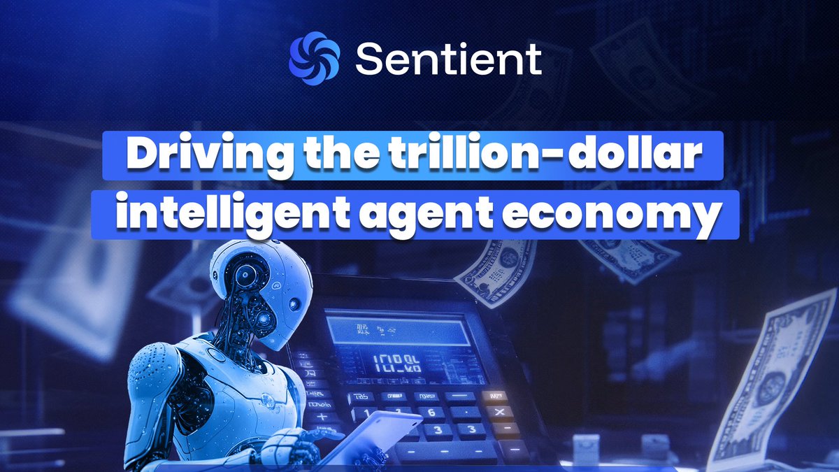 🚀Sentient is at the forefront of the AI + Blockchain revolution.

🔥With unmatched blockchain mastery and unrivaled intelligent agent networks, we’re powering the rise of a trillion-dollar intelligent agent economy.

#AI #Blockchain #Web3 #IntelligentAgents #Sentient