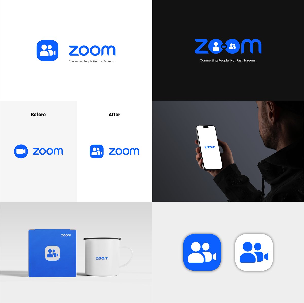 UxBeta's tweet image. 🚀Day 3 of my 30-Day Design Challenge

Paul Rand said: “Design is the silent ambassador of your brand. There is always room for a better ambassador.”

Even Zoom’s logo can evolve. You see, recognition isn’t enough, brands must feel alive, warm &amp;amp; human

#LogoDesign #Branding #UIUX