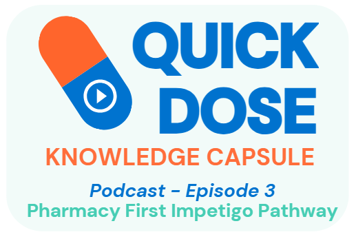 Quick Dose: Knowledge Capsule 💊 ▶️

The third episode in our podcast series with Dr Phil Xiu, a dedicated GP based in Leeds, on the Pharmacy First Clinical Pathways 🗣️

3⃣ Episode three focuses on the Impetigo pathway!

See the link  👉 🔗 cpwy.org/our-news/quick…