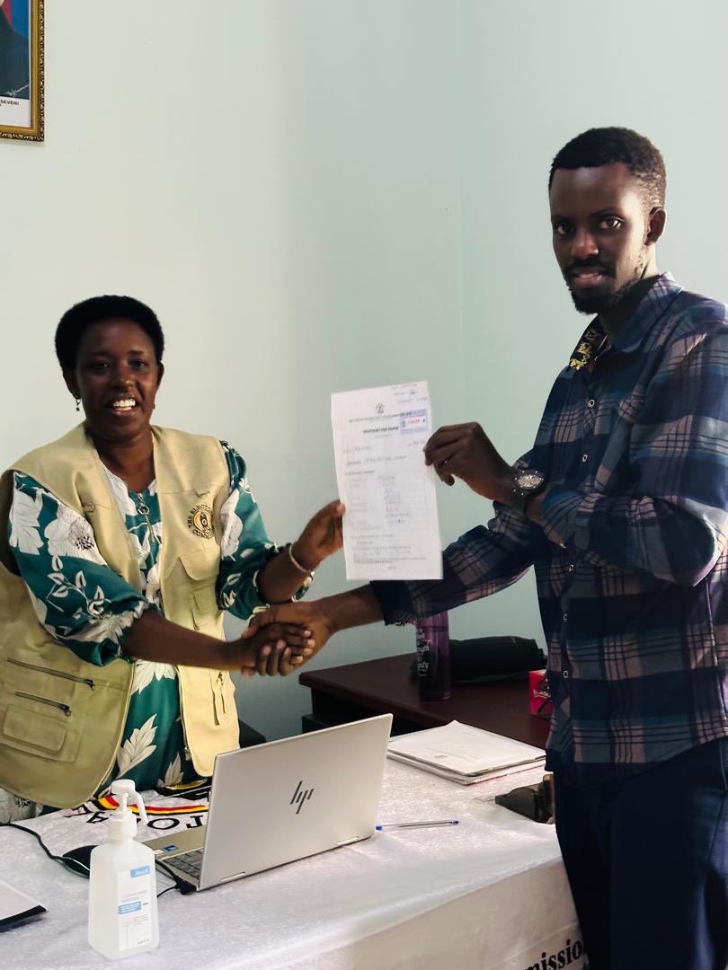 nicholaskk1234's tweet photo. Earlier yesterday I was dully nominated by the Electral commission registrar together my colleagues.@Rmukago ,@WKajwengye , @KagutaNzeire https://t.co/zzgqFW5QLa