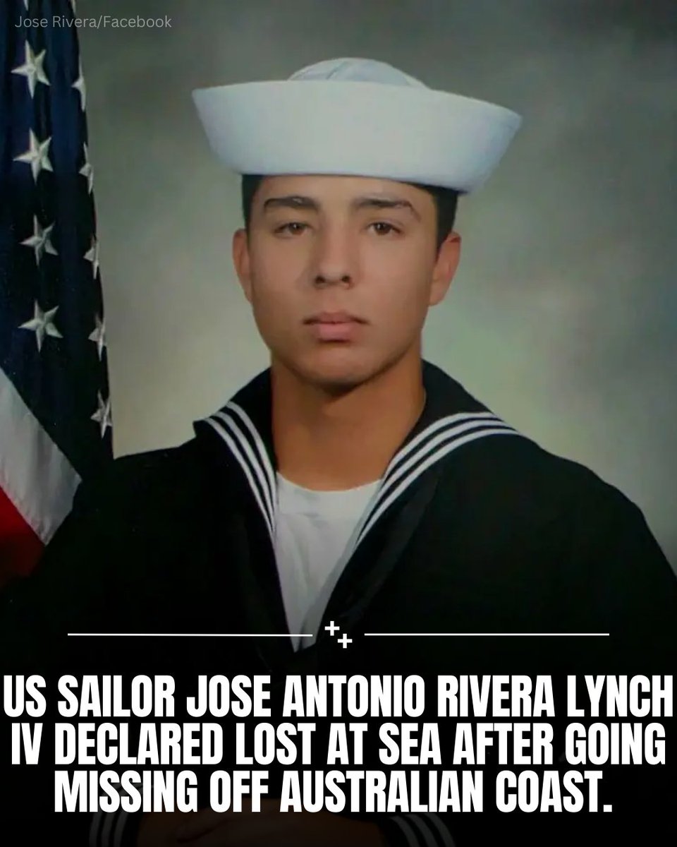 Aviation Boatswain’s Mate Airman Jose Antonio Rivera Lynch IV, 19, has been declared lost at sea after going missing from the USS George Washington in the Timor Sea north of Australia on July 28. The Navy identified Rivera Lynch on August 1, noting he was last heard from just