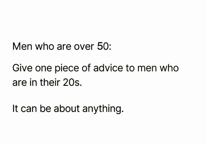 what's your advice?