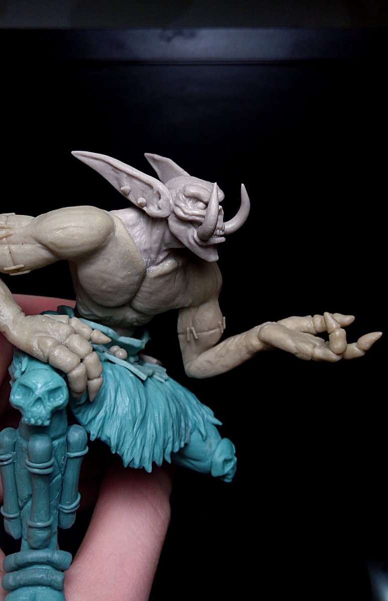 Bwonsamdi. WIP.
Polymer clay. 

✉️DM me to make a custom order. 
#warcraft #sculpture