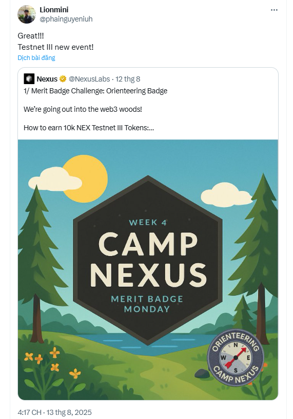 phainguyeniuh's tweet photo. @NexusLabs Nexus wallet: 0x2c1584f1b49544Faf40B9700E01d6b1276e9a5a2
Node ID: 34985976 https://t.co/BrNOAyHmRs