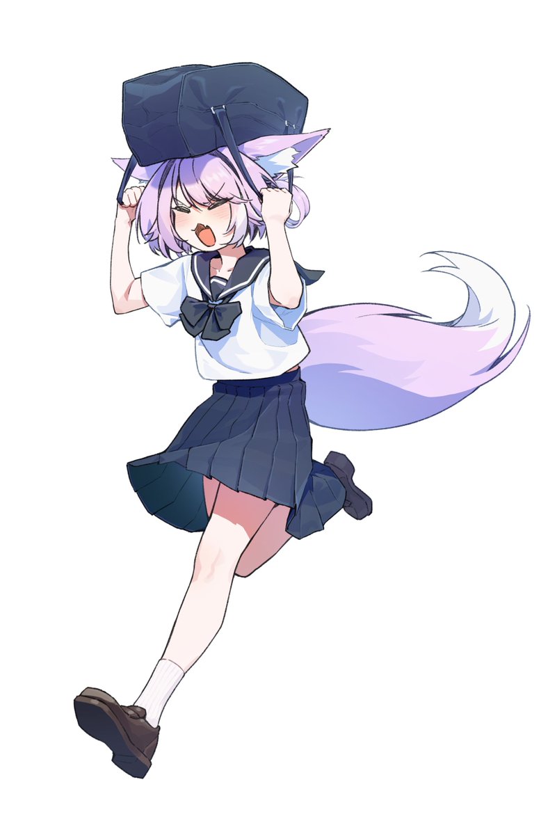 #shibuki_art
비 피하지 못하는 세일러복 부키부키