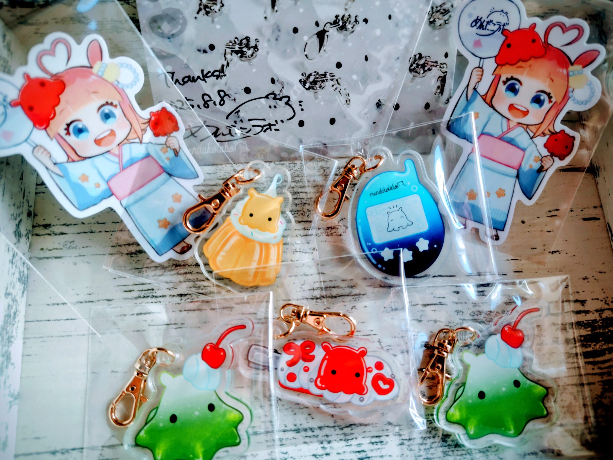 あめちゃんふりふり アクリルキーホルダー 【ぬるめた こかむも】完売品 事後通販】あめちゃんふりふりアクリルキーホルダー【超会議2024