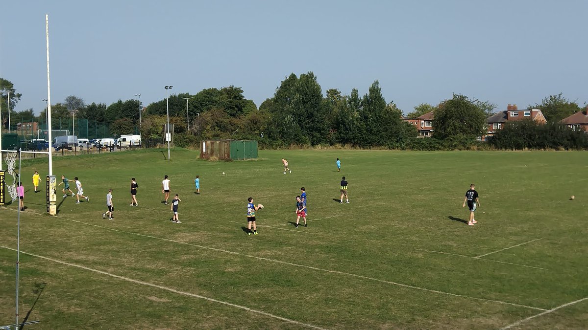 Sunny one today ☀️ 

We are outside today making the most of the warm weather before going inside to cool down and do some indoor arts &amp; crafts 😆 ⚽️ 🏉 🎾 🎨