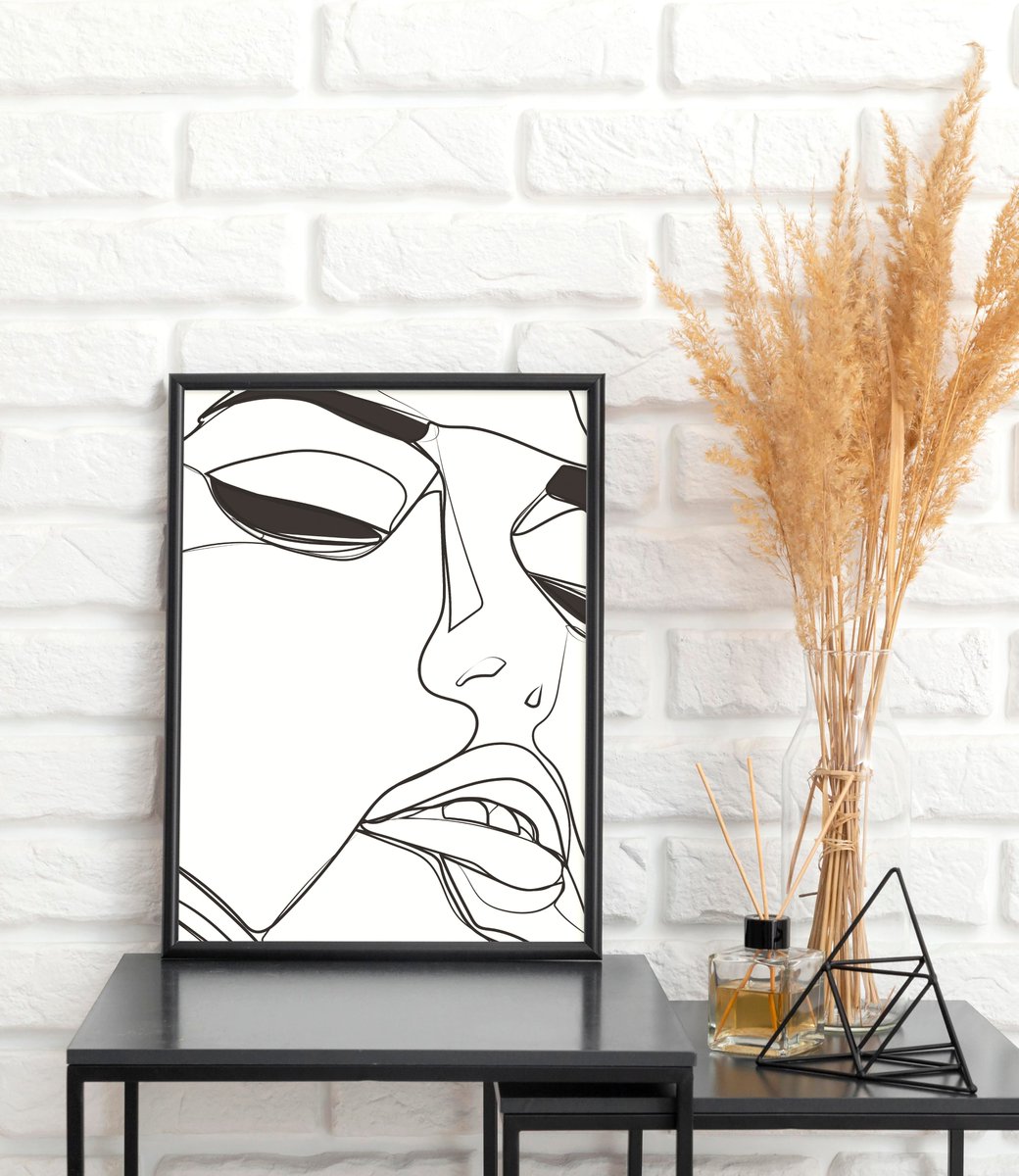 ElpidaMpt's tweet photo. Eyes closed and calm".✨#minimalistart #blackandwhiteart #womanportraitprint #lineart  #wallart #etsyshop #aestheticfaceprint #lineillustration

https://t.co/MTXwHgndAX https://t.co/mPppaBy73n