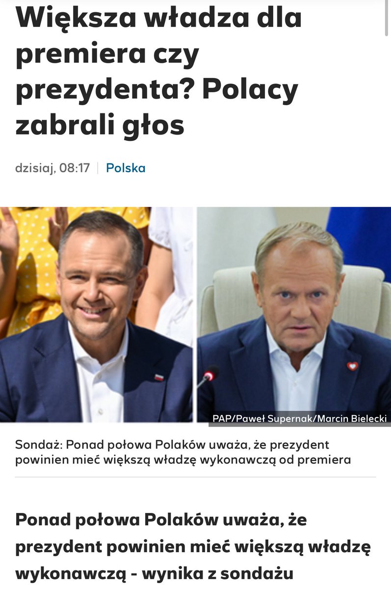 Oczywiście, że tak powinno być, a według mnie powinniśmy zacząć dyskusje o wprowadzeniu ustroju prezydenckiego. 

Rozdzielenie na funkcji Prezydenta i Premiera w Polsce jak widać często się nie sprawdza i doprowadza do wielu głupich konfliktów.