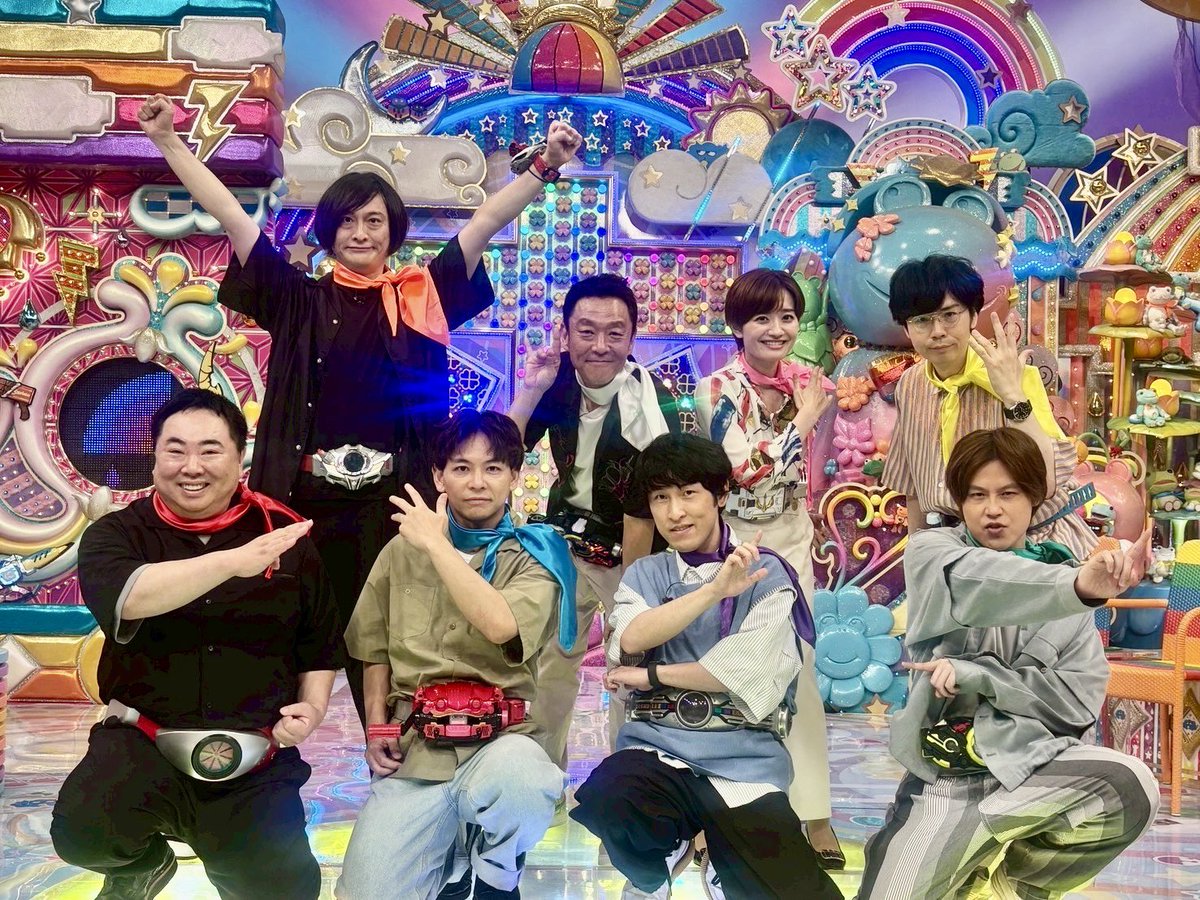 明日
テレビ朝日系　よる11時15分
#アメトーーク！
#仮面ライダー芸人
8年ぶりに参上！
是非！