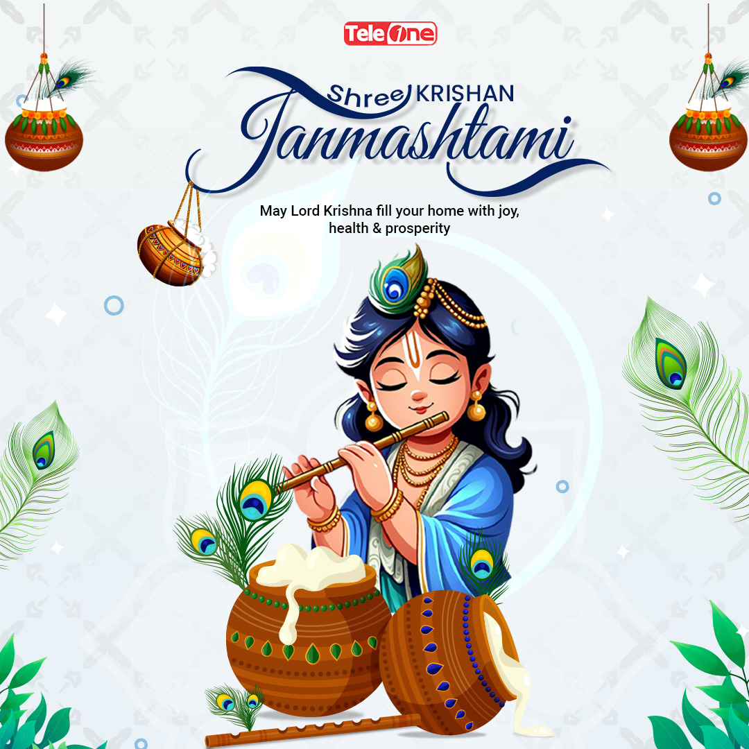 Teleoneofficial's tweet photo. Happy Janmashtami! 💙

May Lord Krishna bring health, joy, and prosperity to your home.
#teleone #teleoneayurveda #teleoneproducts #KrishnaBhakti #JanmashtamiCelebration #KrishnaLove #KrishnaBhajan #KrishnaDevotee #KrishnaLeela https://t.co/UyS2lbzVcF