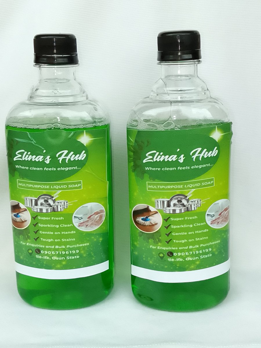 duchess_elina's tweet photo. Our Multipurpose Liquid Soap cuts through grease in seconds, it also leaves behind a fresh scent in your home and office. Buy now to enjoy the benefits!
Price begins from #500
📍 Ile-Ife
#liquidsoap #ife #cleanhome #osunstate https://t.co/dgTJCv9ZeY