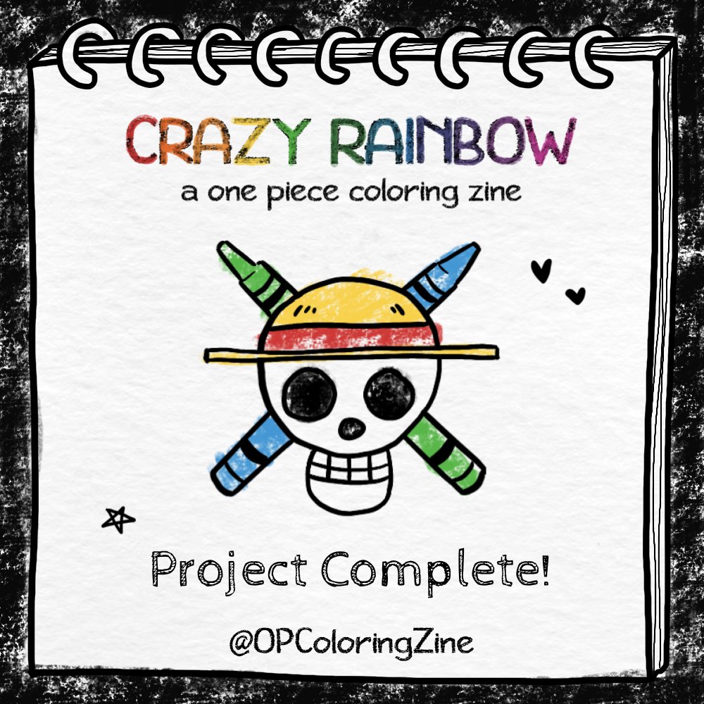 CRAZY RAINBOW - One Piece Coloring Book tweet media