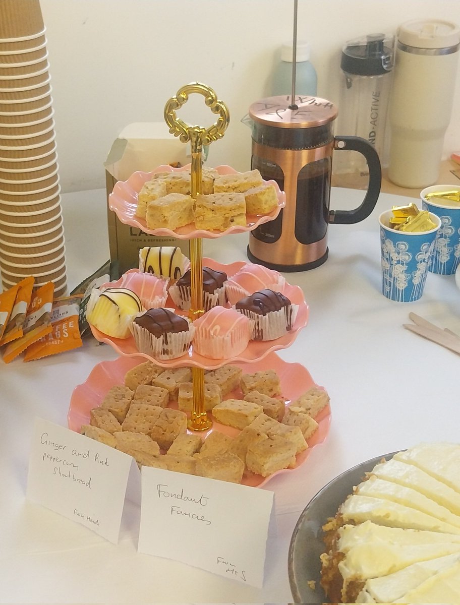 heidi_ed's tweet photo. I've been so busy I forgot to post last weeks #TeaAt3 so here it is (before this weeks)
A summery  🍍 and lime cake, grapefruit and pink peppercorn shortbread, treacle and linseed bread, donuts and a vegan victoria sponge.
#MoreThanJustCake #BuildingCultureThroughRitual @RCollEM https://t.co/RniSsTConp