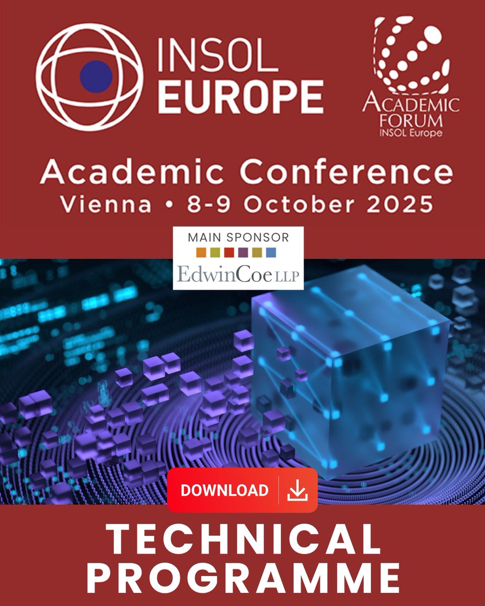 Take a look at the extensive Technical Programme &amp; Register Today
✍️  bit.ly/AFAC_2025

➤ Diverse Panels on Key Topics
➤ Stakeholder-Focused Breakout Sessions
➤ High-Profile Policy and Judicial Discussions

#INSOLEurope #InsolvencyProfessionals #AFAC25