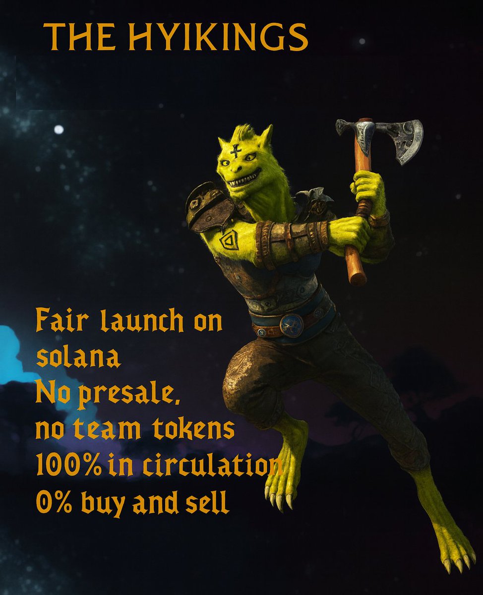 Calling all Skalds and Shield-maidens of Web3!
Our NFT saga begins with a fair launch—powered by Solana.

No giveaways
No presale 
No team tokens
100% in circulation
0% buy &amp; sell tax—pure freedom to trade

Join our tribe, forge legends, and claim your place in blockchain