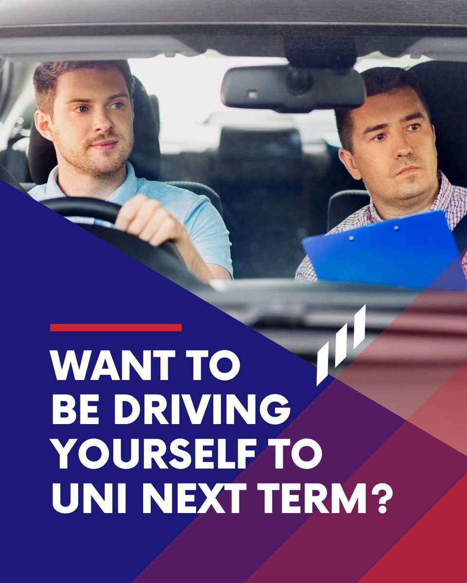 JarrettsDriving's tweet image. Want to be driving yourself to uni next term?

Start your lessons now with Jarretts and work towards passing before the new semester starts.

Flexible. Affordable. Focused on you.

#studentdriver #learntodrivefast #uniready