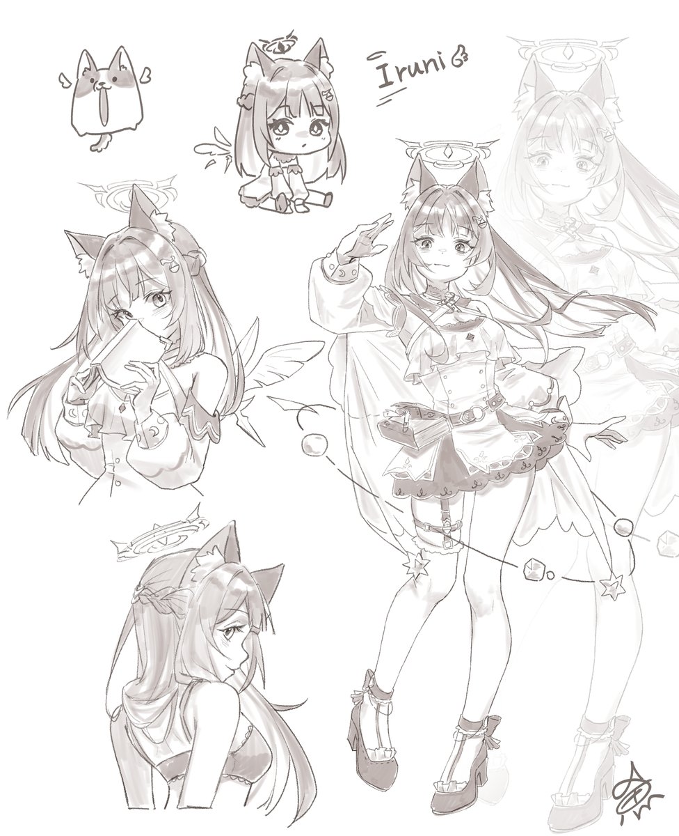 第五天!
可愛魯尼!🫶
#IruniPaint