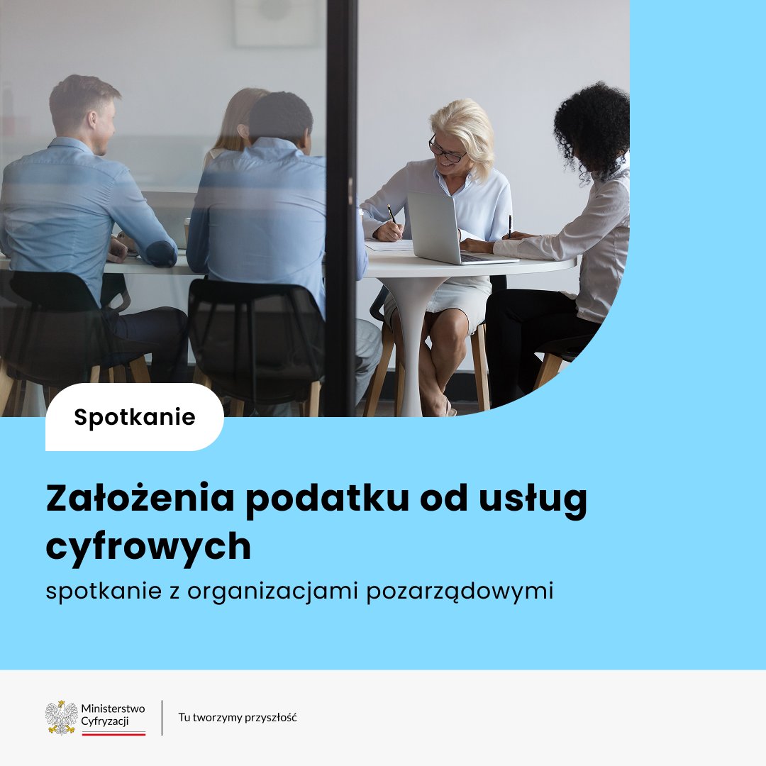Ministerstwo Cyfryzacji (@cyfra_gov_pl) on Twitter photo 💬 W Ministerstwie Cyfryzacji odbyło się spotkanie z organizacjami branżowymi i pozarządowymi poświęcone omówieniu propozycji wprowadzenia podatku od usług cyfrowych.
📊 <a href="/fundacjainstrat/">Fundacja Instrat</a> zaprezentowała raport, w którym przeanalizowano rozwiązania stosowane na świecie oraz 💬 W Ministerstwie Cyfryzacji odbyło się spotkanie z organizacjami branżowymi i pozarządowymi poświęcone omówieniu propozycji wprowadzenia podatku od usług cyfrowych.
📊 <a href="/fundacjainstrat/">Fundacja Instrat</a> zaprezentowała raport, w którym przeanalizowano rozwiązania stosowane na świecie oraz