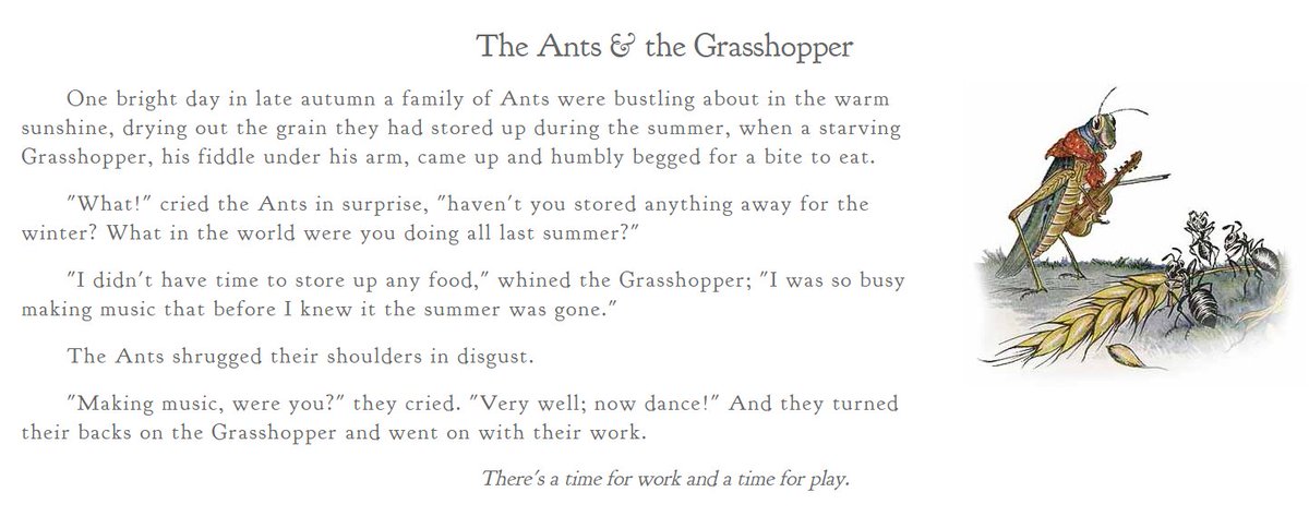 "There's a time for work and a time for play." ~ Aesop