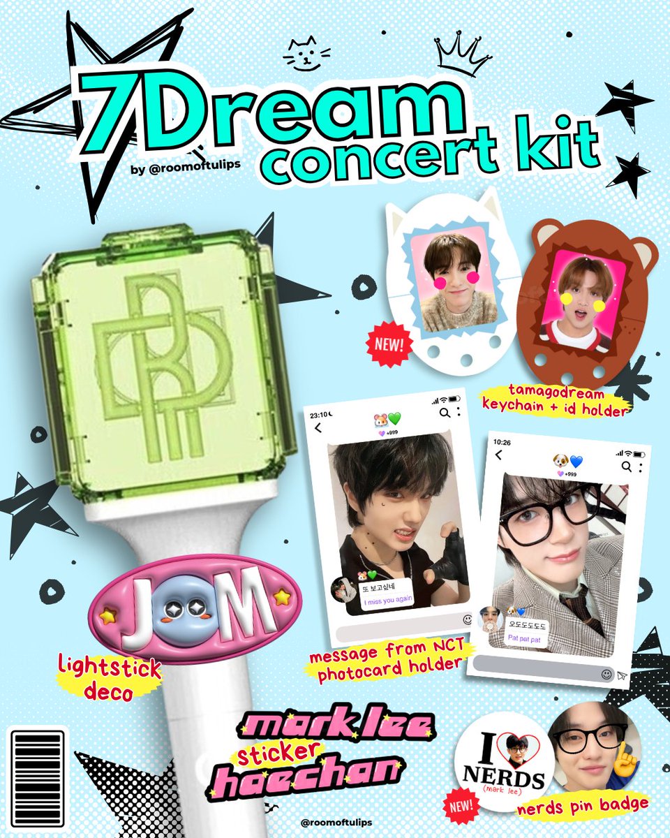 roomoftulips's tweet photo. HALOOO aku nanti malam mau open po 7dream concert kit!! price start from 15k ajaa >⩊< drop @. kalian yaah nanti aku tag <3 https://t.co/lpQ8SV96Cl