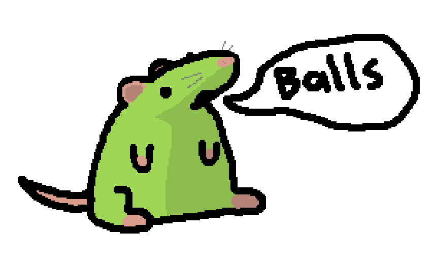 PigeonGod39's tweet photo. Daily Rats for no reason

Day 405: Vulgar Rat #rat #pixelart https://t.co/wHrM34ywu4