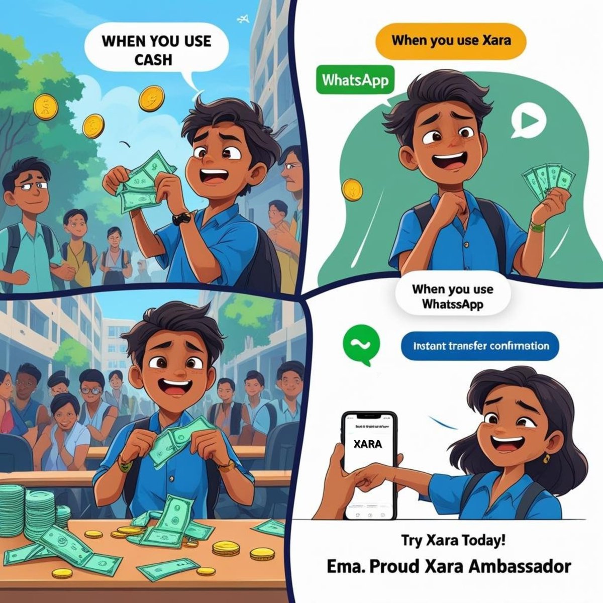 Web3Emaa's tweet photo. Xara means convenience to me—an AI assistant that handles transactions in real-time, understanding natural language like Pidgin or English.  
@usexara_ai
#usexara
#xaraambassador https://t.co/STORT2Q55l