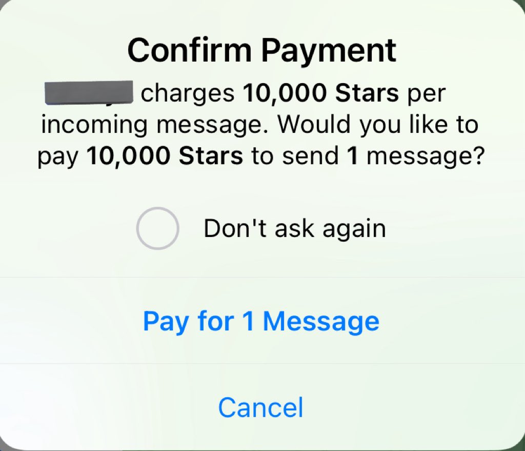 I was today years old when I found out some people DM you on telegram and make you pay to reply