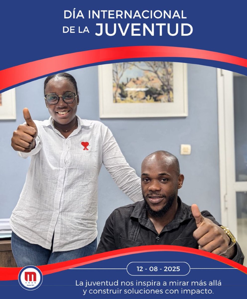 bxp_app's tweet photo. Orgullosos de ver a dos de nuestros talentos liderando la portada de su empresa en el 𝐃í𝐚 𝐈𝐧𝐭𝐞𝐫𝐧𝐚𝐜𝐢𝐨𝐧𝐚𝐥 𝐝𝐞 𝐥𝐚 𝐉𝐮𝐯𝐞𝐧𝐭𝐮𝐝. 

#BXP #PlataformaDigitaldeEmpleo #GuineaEcuatorial https://t.co/U44ukuG1pT