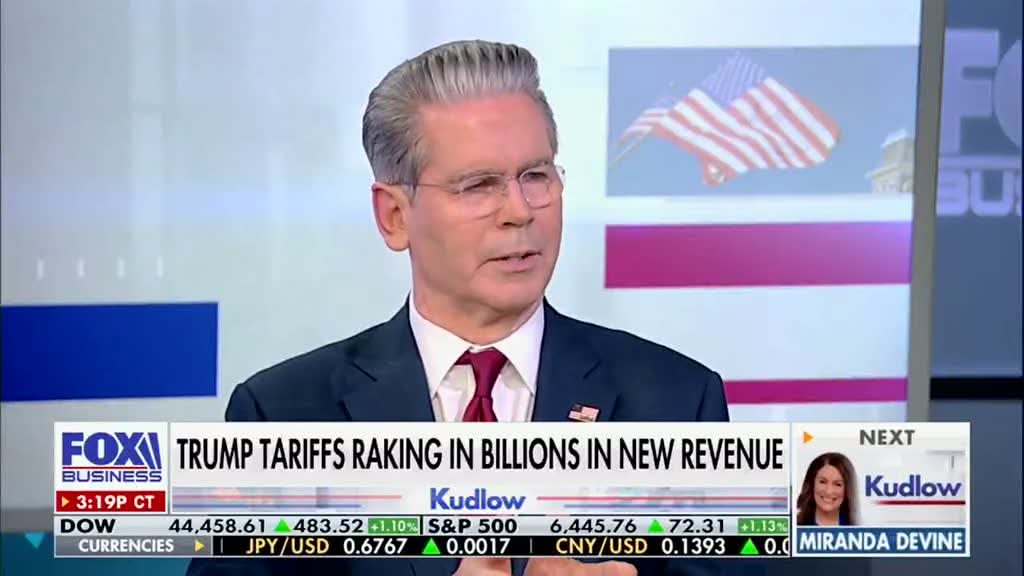 💥 Secretary Scott Bessent drops a bomb:

&gt; “I’ve been saying $300B in tariff income… but we’re going to have to revise that UP. And private industry? Already committed over $10 TRILLION in investment.” 🇺🇸

America is winning BIG.