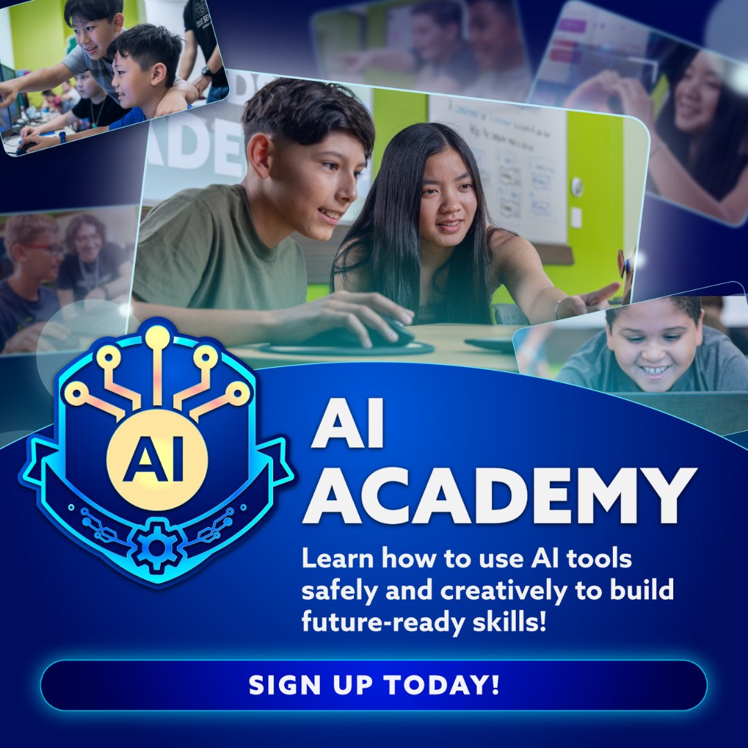 code_weston's tweet image. Unlock your child's future with our brand-new AI Academy! Kids won't just learn about artificial intelligence; they'll dive into hands-on experiences that spark creativity and imagination.
blog.codeninjas.com/ai-academy-cod…