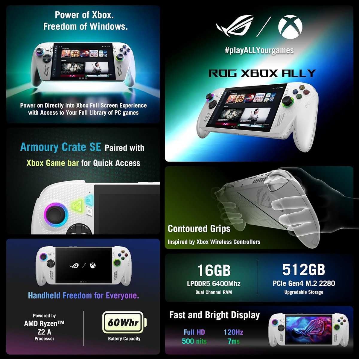 According to an early Amazon listing, the ROG Xbox Ally and ROG Xbox Ally X will release on October 16th. Expect an official announcement next week at Gamescom. #ROGXboxAlly #ROGXboxAllyX #Xbox