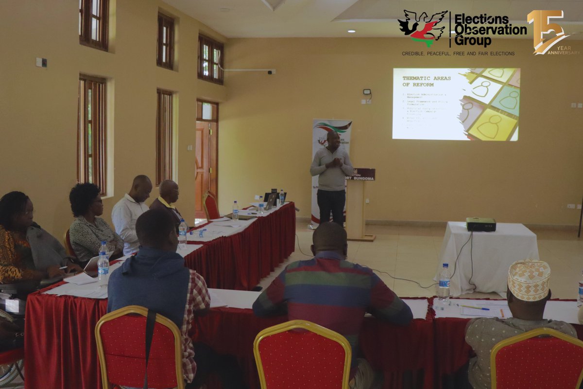 ELOG is in Bungoma engaging with the Western Regional Observation Platform on electoral reforms, gathering grassroots recommendations to shape credible elections. Local voices lead the reform agenda, with feedback forming a framework to guide engagements with electoral actors.