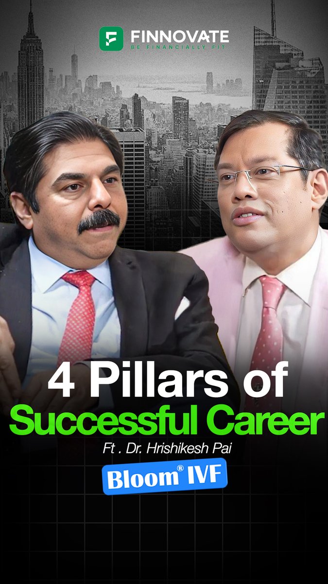 A fulfilling career isn’t built in isolation.

It requires the right blend of knowledge, professional credibility, social connection &amp; financial stability.

🎥 Watch Dr. Hrishikesh Pai’s take here ↓
link.finnovate.in/drhrishikeshpa…

#MedicalMonarchs #LifePillars #Finnovate