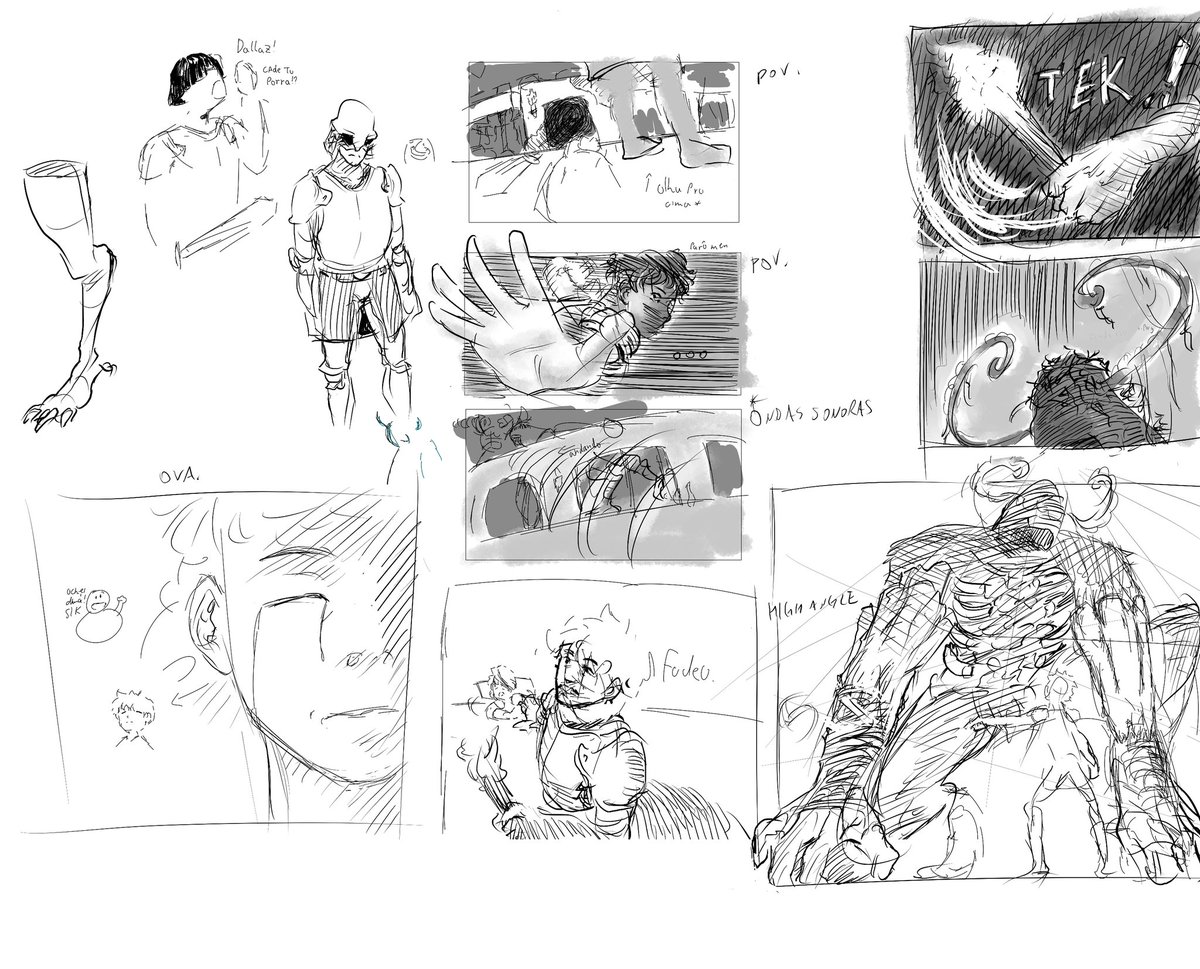 Storyboard feito no magma com o (n tem twitter esse lixo)