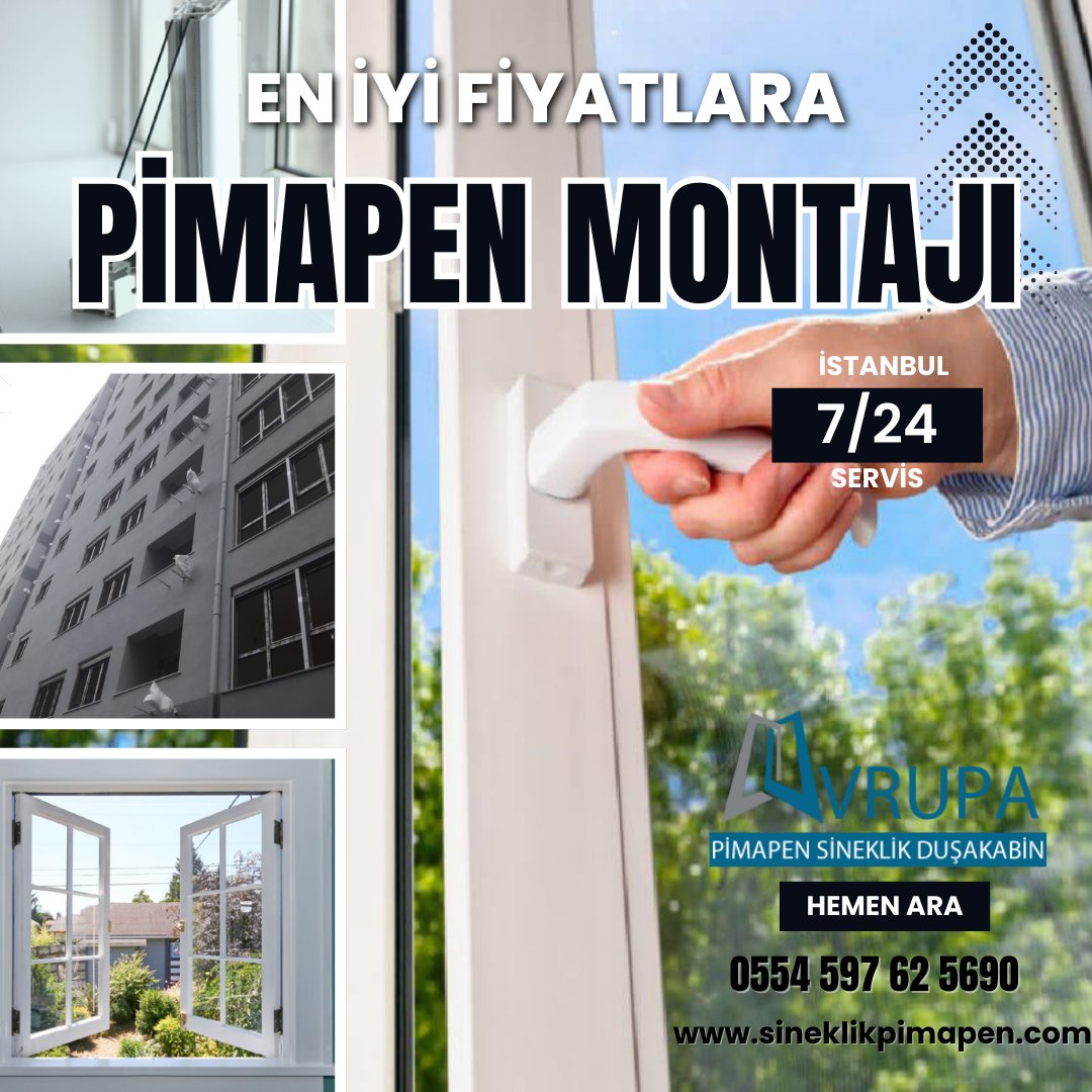 AVRUPA PİMAPEN, PVC pencere kapı montaj &amp; tamir projeleri
sineklikpimapen.com
📞0554 597 62 56
✅WhatsApp hattı 0554 597 62 56

#pvcpenceremontajı #Pimapen #pvckapı #PVCpencere #PVCpencereSistemleri #pimapenservisi #pimapenmontaj #avrupapimapen