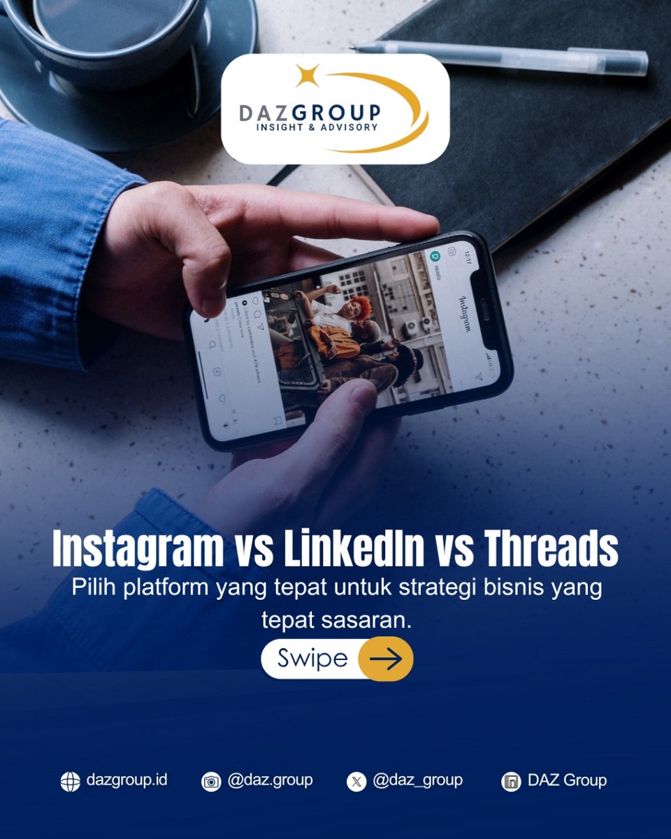 daz_group's tweet photo. Tidak semua platform media sosial bekerja dengan cara yang sama. Memahami perilaku dan ekspektasi audiens adalah langkah pertama untuk memastikan strategi Anda tepat sasaran.

#DAZGroup #StrategyAgilityImpact #InsightfulStrategy #BusinessAgility #PowerfullImpact #GrowTogether https://t.co/Y61GnUtQBn