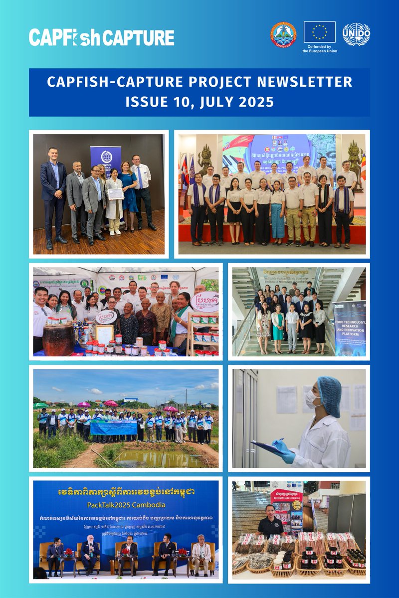 📰🐟 The CAPFISH-Capture Project Newsletter for July 2025 is out: newslettercapfish-postharvest.org

Highlighting key updates from this EU-funded project, this edition highlights our progress, initiatives &amp; collaborative efforts to enhance the sustainability of 🇰🇭's post-harvest fisheries.