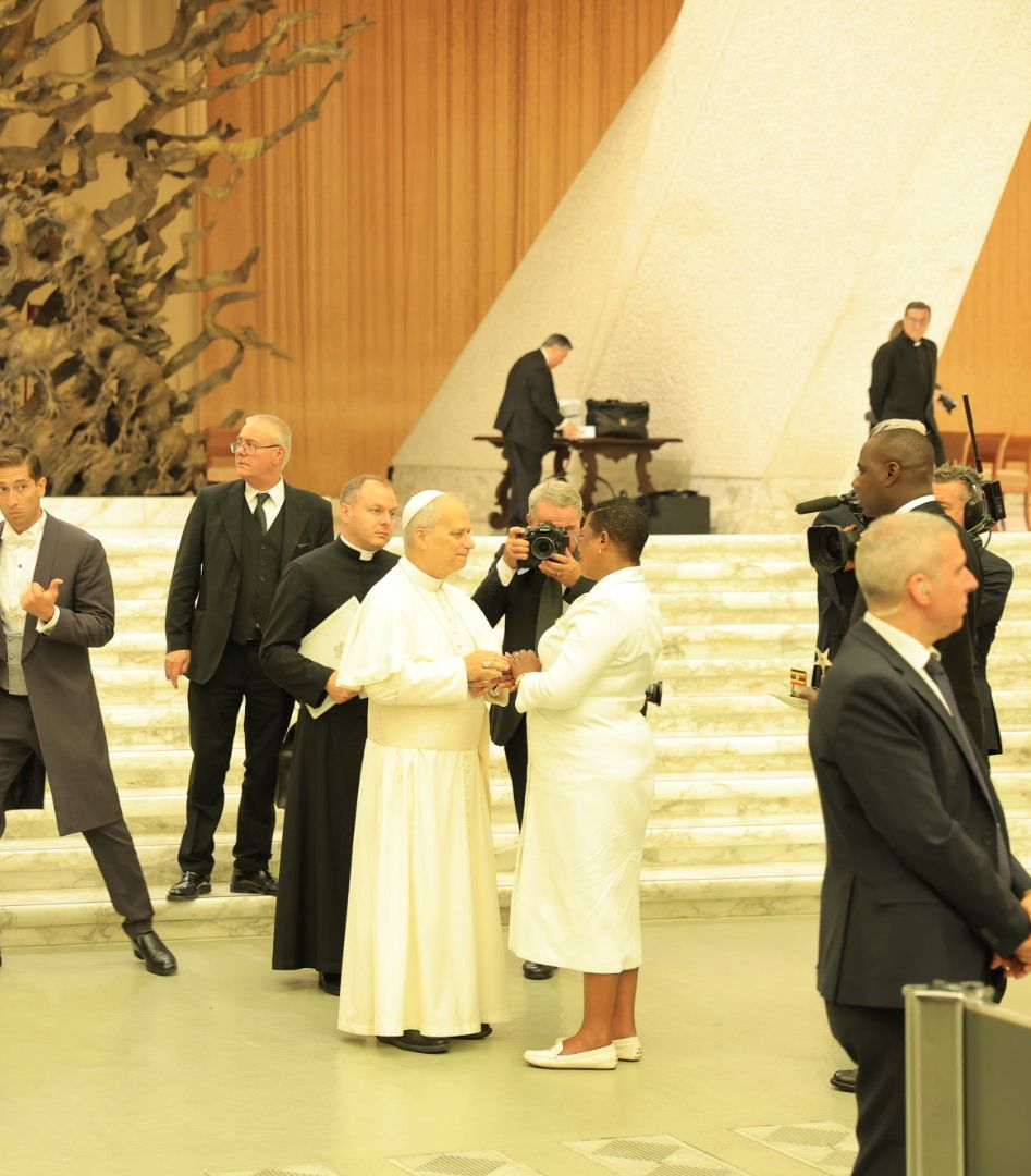 NBS Television (@nbstv) on Twitter photo UPDATE: Speaker of Parliament <a href="/AnitahAmong/">Anita Annet Among</a> has this morning met with His Holiness Pope Leo XIV in Vatican City, Rome.
The meeting followed a Mass celebrated by the Holy Father, during which prayers were offered for peace, unity, and love among nations.
#NBSUpdates UPDATE: Speaker of Parliament <a href="/AnitahAmong/">Anita Annet Among</a> has this morning met with His Holiness Pope Leo XIV in Vatican City, Rome.
The meeting followed a Mass celebrated by the Holy Father, during which prayers were offered for peace, unity, and love among nations.
#NBSUpdates