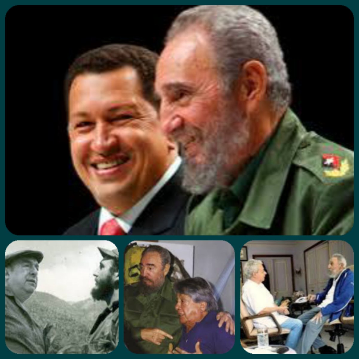#Fidel es de tod@s... Fidel es del 🌐...

Hugo Chávez(Líder de la Revolución Bolivariana)
«Quiero rendirle tributo a Fidel y a su largo andar por nuestros pueblos, despertándonos Fidel es un soldado, soñador, ejemplo sin duda para todos nosotros y para generaciones enteras de