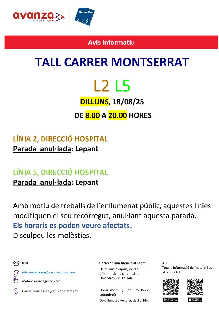 Transport urbà de Mataró | Mataró Bus (@mataro_bus) on Twitter photo 