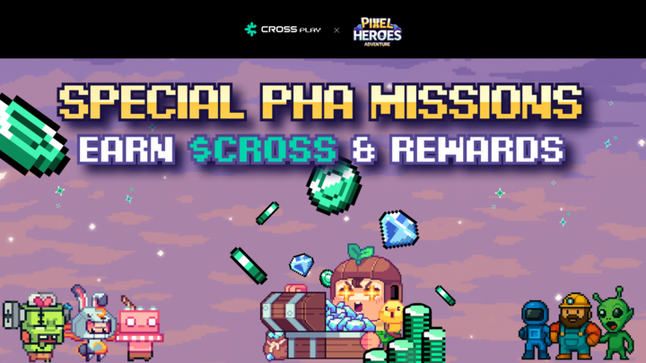CROSS PLAY (@crossplay_xyz) on Twitter photo Pixel Heros Adventure Reward Missions are LIVE on CROSS PLAY 🔥
To celebrate <a href="/PixelHeroesMMO/">Pixel Heroes Adventure</a> joining CROSS, special missions are now open — with a limited $CROSS pool!
Play and Earn $CROSS + massive GEM rewards💎💰
1️⃣ Follow <a href="/PixelHeroesMMO/">Pixel Heroes Adventure</a> on X → 500 GEM
2️⃣ Complete Day 1 Pixel Heros Adventure Reward Missions are LIVE on CROSS PLAY 🔥
To celebrate <a href="/PixelHeroesMMO/">Pixel Heroes Adventure</a> joining CROSS, special missions are now open — with a limited $CROSS pool!
Play and Earn $CROSS + massive GEM rewards💎💰
1️⃣ Follow <a href="/PixelHeroesMMO/">Pixel Heroes Adventure</a> on X → 500 GEM
2️⃣ Complete Day 1