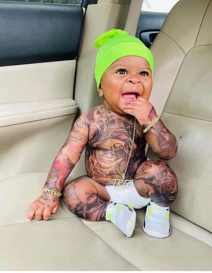 The choice either to wear tattoo or not have been taken away from him🙄🙄

Should parents be punished for this crime???