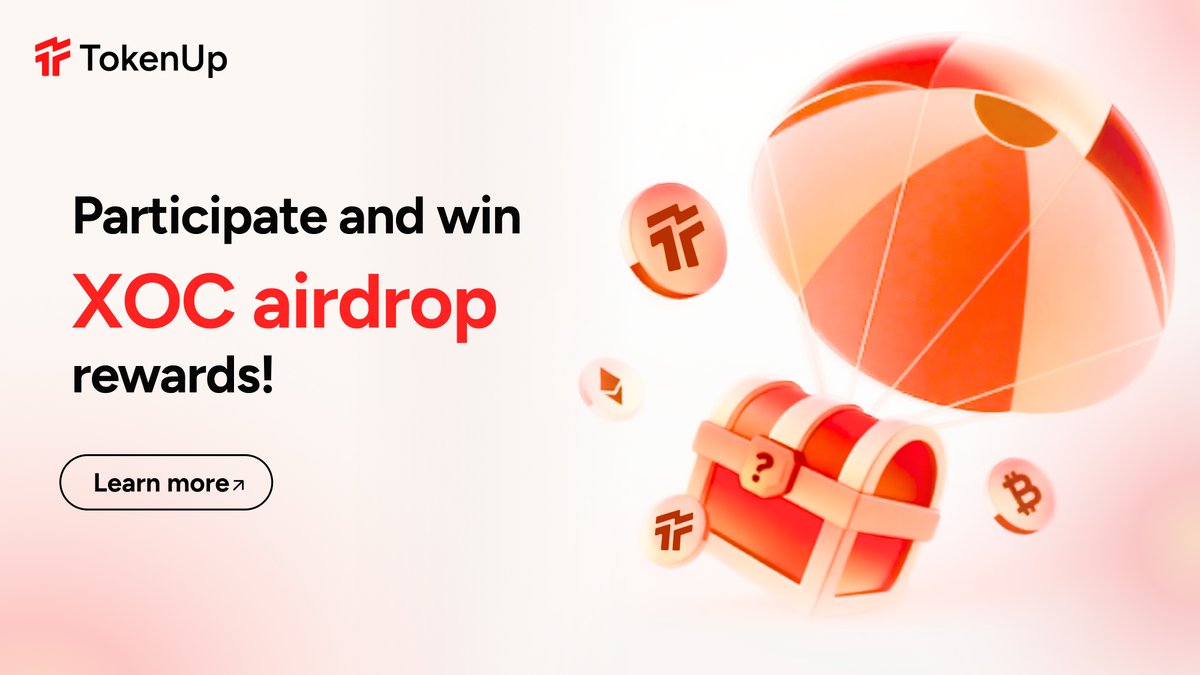 Unleash the full potential of #Web3 with the #TokenUp wallet! 
Seamlessly exchange, stake, and manage on-chain assets.

Join our growing community and experience DeFi like never before!
Our wallet beta is in full swing! Participate and win $XOC airdrop rewards!

#Crypto