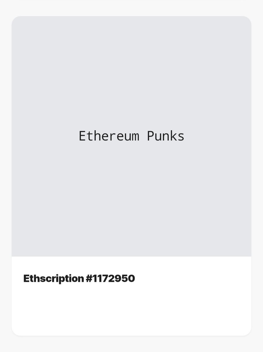 parisiipunk's tweet photo. First sub 10k #inscriptions FOC
#EthereumPunks censored by all the markets and devs 🚫 unlike #BitcoinPunks
Some devs think that technology comes before art,but are they not simple manufacturers of canvases?
#L1 #Ethscriptions Since 2016 on #Ethereum https://t.co/xHmbkINFzG